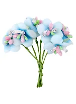 Цветы для декорирования "Ирис" (голубой) (6 шт) (9 см)