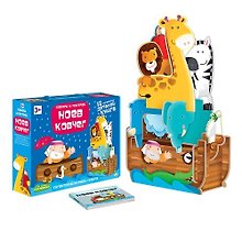 Пазл гигантский 3D + книга. Ноев Ковчег. Собери и построй