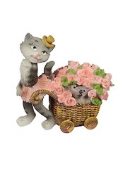 Фигурка Кошка Цветочница (9см) (MY92104)