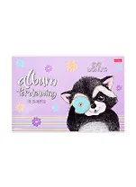 Альбом для рисования Hatber, "Веселый пончик", А4, 12 листов, в ассортименте