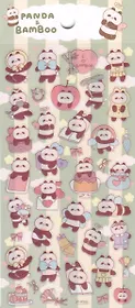 Наклейки  Панды  9*20,5 (PVC)