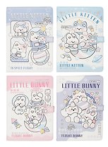Книга для записей А5 "Little Bunny" с магнитной застежкой, ассорти