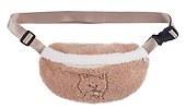 Сумочка-бананка Kawaii Мишка (кофейная) (иск.мех-барашек) (22х15) (12-38092-202405-B14) - 0