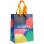 Пакет А5 23*18*10 "Birthday wishes" нейтр., бум.мат.ламинат