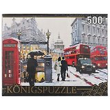 Пазл 500 эл. Konigspuzzle Ричард Макнейл Снежный Лондон (АЛК500-8335) (500х345мм) (3+) (коробка) (Kon