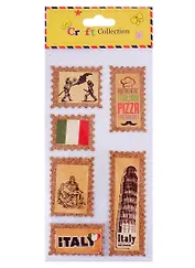 Наклейки пробка  Италия, микс