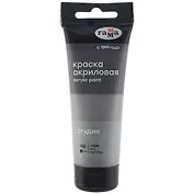 Краска акриловая художественная "Студия" 75мл, серая, Гамма