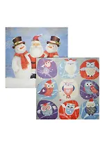 Набор салфеток для декупажа Санта и снеговики (3503 НГ/3629 НГ) (6/9000024860360)