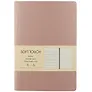 Книга для записей А5 80л "Soft Touch. Розовое золото" иск.кожа, инт.обл., лин., тчк., нелин., ляссе, инд.уп.