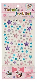 Стразы самоклеящиеся звездочки (разноцветный микс)