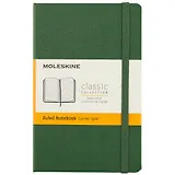 Записная книжка Moleskin Classic Pocket, твёрдая обложка, зелёная, 96 листов, А6