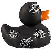 Игрушка для ванной, уточка резиновая FUNNY DUCKS "Уточка с паутинками" (1153) - 2