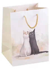 Пакет А5 23*18*10 "Коты. Павлик и Валера. Basic" нейтр., бум.мат.ламинат