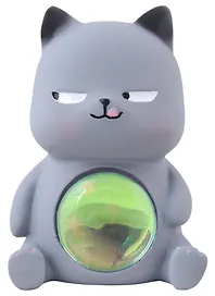 Светильник LED Котик (серый) (пластик) (12х10)