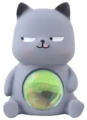 Светильник LED Котик (серый) (пластик) (12х10)