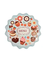 Подставка под кружку Капкейки (круглая с зубчиками) (11см)