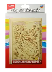 Набор для творчества LORI Выжигание в рамке Полярная сова Вр-055