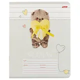 Тетрадь в косую линейку Hatber, "Кот Басик", 12 листов, в ассортименте