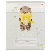 Тетрадь в косую линейку Hatber, "Кот Басик", 12 листов, в ассортименте