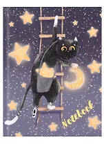 Записная книжка А6 48л лин. "ЗВЕЗДОЧЕТ" тв.переплёт, полноцв.печать, глянц.гологр.ламинация