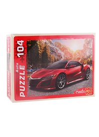 Пазл Модное авто Рыжий кот 104 элементаУ104-7235