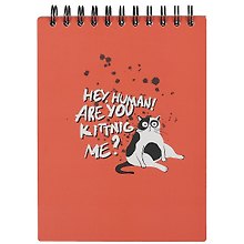 Скетчбук А5 45л "Hey human" 190г/м2, тв. обложка, спираль
