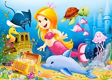 Пазлы 60 B-06854 Русалочка (32х23см) (5+) (Castorland Puzzle)
