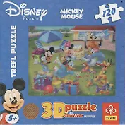 Пазл, Trefl, Микки Маус, Прием в саду, 120 элементов