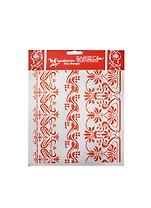 Трафарет пластик многоразовый ПВХ Бордюр Артдеко №1 (Л-105) (20х25см)