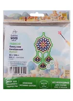 Набор для объемного творчества "Гранни Wood" Алмазная мозаика Подвеска Ловец снов Калейдоскоп (Wp0324) (98х108) (упаковка)