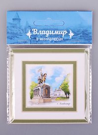 Магнит в паспарту Владимир Памятник князю Владимиру (21Vla02)