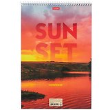 Блокнот в клетку «Sunset», 80 листов, А4