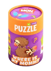 Игровой набор MON Мама и малыш: пазлы и карточки с заданиями