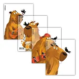 Обложка д/тетрадей и дневников "Happy Capy" 212х347мм, 80мкм, ErichKrause