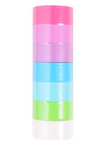Бумажные клейкие ленты Пастель (661701) (15 мм) (3 м) (7 диз.) (упаковка) (Washi Tapes) (Остров сокровищ)
