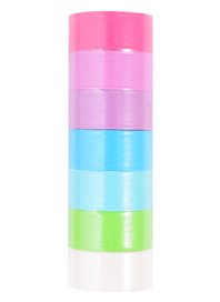 Бумажные клейкие ленты Пастель (661701) (15 мм) (3 м) (7 диз.) (упаковка) (Washi Tapes) (Остров сокровищ)