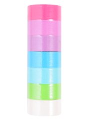 Бумажные клейкие ленты Пастель (661701) (15 мм) (3 м) (7 диз.) (упаковка) (Washi Tapes) (Остров сокровищ)