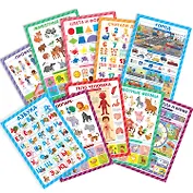 Обучающие плакаты. Знания для дошкольников: набор плакатов