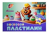 Пластилин "Фантазия" пастельный, восковой, 20 пастельных цветов,  Луч