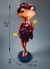 Фигурка Лягушка-модница (12,5х10,0х37,5) (57018)