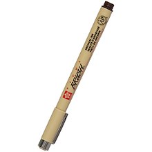 Ручка-кисточка капиллярная Pigma Brush Сепия темный, Sakura