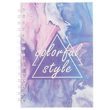 Тетрадь общая «Colorful style violet», 96 листов в клетку, А5 - Hai Bin