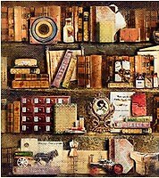 ЧИП АРТ Декупажная карта "Книжные полки мини" А4