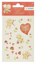 HERMA Наклейки AMOR ЦВЕТУЩИЕ СЕРДЕЧКИ