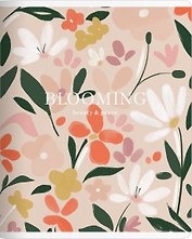 Тетрадь 48л кл. "Beauty", розовый, карт.обл., микротекстурирование, ламинация, скрепка