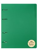 Тетрадь на кольцах «MY NOTEBOOK. Зелёный» 120 листов в клетку, А5, сменный блок - Listoff - 0