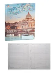 Дневник для ср. и ст.кл. "Волшебный город" 7БЦ, мат.ламин., выб.лак, блестки, Unnika