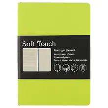 Записная книжка «Soft touch. Салатовый» А6, 80 листов в линейку, Listoff, в ассортименте