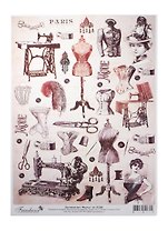Декупажная карта Модница А4 (DK3008) (упаковка)