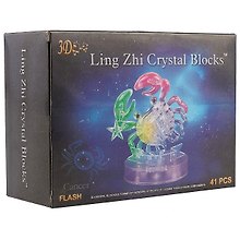 3D Crystal Puzzle Знаки Зодиака Рак со светом (9048A)